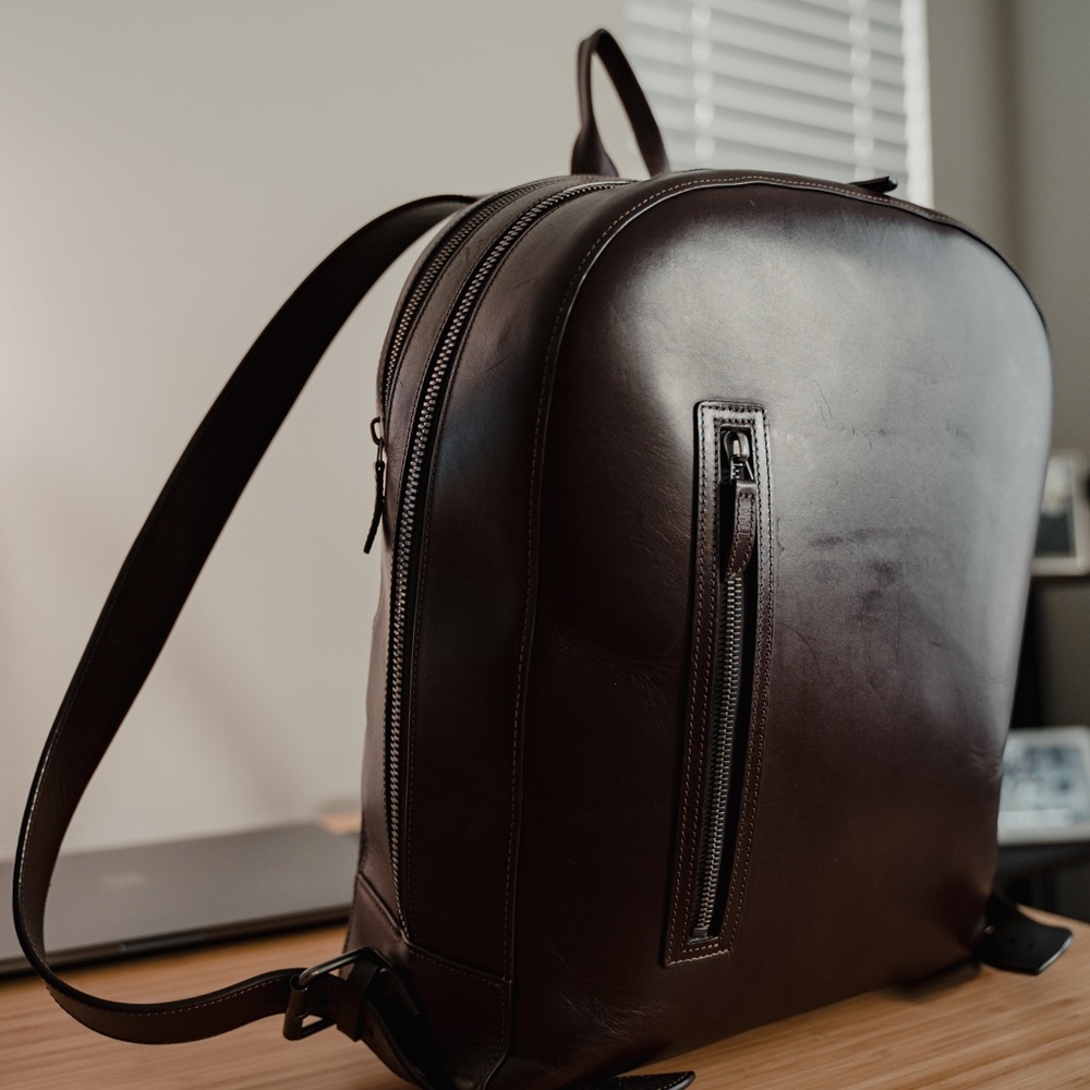 Carl Friedrik Bowen Leather Backpack - Picture 5 of 9